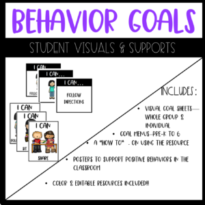 Behavior Goal Kit [EDITABLE]