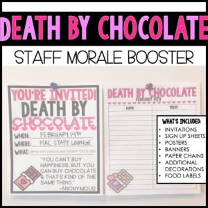 death by chocolate staff morale booster